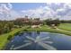 Luxury clubhouse with fountain and golf course views at 13853 Siena Loop, Lakewood Ranch, FL 34202