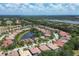 An expansive aerial view of the community and surrounding golf course at 13853 Siena Loop, Lakewood Ranch, FL 34202