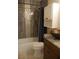 Bathroom with updated fixtures and elegant tile work at 2411 Aspinwall St # 2411, Sarasota, FL 34237