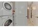 Stackable washer and dryer in a laundry closet at 395 Aruba Cir # 102, Bradenton, FL 34209