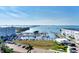 Aerial view of a marina with numerous boats and waterfront property at 395 Aruba Cir # 102, Bradenton, FL 34209