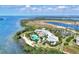 Aerial view of community and waterfront at 395 Aruba Cir # 102, Bradenton, FL 34209