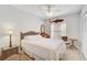 Bedroom with wicker bed frame and window seating at 4215 Caddie E Dr # 101, Bradenton, FL 34203