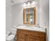 Bathroom with wood vanity and granite countertop at 4215 Caddie E Dr # 101, Bradenton, FL 34203