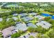 Aerial view of numerous well-maintained tennis courts at 13906 Siena Loop, Lakewood Ranch, FL 34202