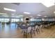 Large community room with tables and chairs for meetings or events at 808 Mandarin Cir, Bradenton, FL 34208