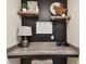Functional home office featuring a built-in desk and stylish decor at 2511 Stagnaro Rd, North Port, FL 34287