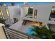 Aerial view of modern townhouses with private pools at 1542 4Th St # 212, Sarasota, FL 34236