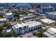 Aerial perspective of a modern building complex in a vibrant city neighborhood at 1542 4Th St # 212, Sarasota, FL 34236