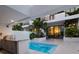 Private pool and outdoor kitchen with modern design at 1542 4Th St # 212, Sarasota, FL 34236