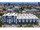 Aerial view of modern townhouses, showcasing contemporary architecture and urban surroundings at 1542 4Th St # 212, Sarasota, FL 34236