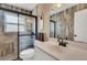 Updated bathroom with a walk-in shower at 1255 Lincoln Dr, Englewood, FL 34224