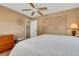 Spacious bedroom with a king-size bed and built-in closet at 1255 Lincoln Dr, Englewood, FL 34224