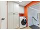 Laundry room with washer, dryer and storage cabinets at 1508 45Th E Ave, Ellenton, FL 34222