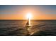 Sailboat on the ocean at sunset at 6038 Lilli Way # 6038, Bradenton, FL 34207