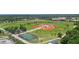 Aerial view of baseball fields and park showing the proximity of the home to local recreation at 6309 75Th E Ave, Palmetto, FL 34221