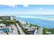 Aerial view of waterfront community with pool at 4660 Ocean Blvd # Q2, Sarasota, FL 34242