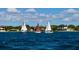 Sailboats on calm waters with houses in the background at 1623 Pelican Cove Rd # 226, Sarasota, FL 34231