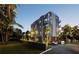 Luxury building exterior showcasing a modern design and private parking at 1150 Windsong Ln # 300, Sarasota, FL 34242