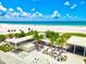 Beachfront pavilion with seating and stunning ocean views at 1150 Windsong Ln # 300, Sarasota, FL 34242