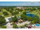 Aerial view of community with clubhouse and golf course at 4440 Ironwood Cir # 108D, Bradenton, FL 34209