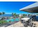 Outdoor patio with stunning water views at 379 Aruba Cir # 202, Bradenton, FL 34209