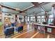 Elegant clubhouse with a bar and comfortable seating at 379 Aruba Cir # 202, Bradenton, FL 34209