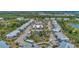 Aerial view of community highlighting its waterfront location at 6800 Placida Rd # 281, Englewood, FL 34224