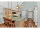 Bright kitchen with an island and stainless steel appliances at 6800 Placida Rd # 281, Englewood, FL 34224
