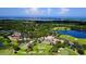 Aerial view of community clubhouse and golf course at 409 N Point Rd # 501, Osprey, FL 34229