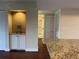 Kitchen featuring granite countertops and white shaker cabinets at 2320 Terra Ceia Bay Blvd # 203, Palmetto, FL 34221