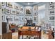 Spacious home office features built-in desk and ample wall space for artwork at 5309 Greenbrook Dr, Sarasota, FL 34238
