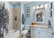 Clean bathroom with a bathtub and shower at 5309 Greenbrook Dr, Sarasota, FL 34238