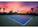 Well-lit pickleball court in a resort-style community setting at 5309 Greenbrook Dr, Sarasota, FL 34238
