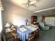 Dining room with oval table and wooden chairs at 5906 Garden Ln # A22, Bradenton, FL 34207