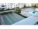 Community shuffleboard courts with covered seating at 5906 Garden Ln # A22, Bradenton, FL 34207