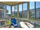 Peaceful screened balcony overlooking canal at 1300 N Portofino Dr # 305, Sarasota, FL 34242