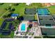 Community pool and numerous tennis courts at 7421 Fairlinks Ct, Sarasota, FL 34243