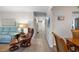 Hallway with light wood flooring leading to other rooms at 1712 Lakeside Dr # 1712B, Venice, FL 34293