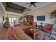 Spacious community lobby with comfortable seating and a library at 1020 Tidewater Shores Loop # 108, Bradenton, FL 34208