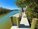 Clean lines of a modern floating dock perfect for your watercraft at 1406 Tangier Way, Sarasota, FL 34239