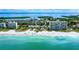 Stunning aerial view of the beachfront property and surrounding area at 4350 Chatham Dr # E307, Longboat Key, FL 34228