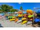 Designated kayak storage area with a variety of kayaks at 4350 Chatham Dr # E307, Longboat Key, FL 34228