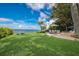 Stunning pool area overlooking the water at 3301 Bay Shore Rd, Sarasota, FL 34234