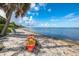 Relaxing beach setting with kayak and lounge chairs at 3301 Bay Shore Rd, Sarasota, FL 34234