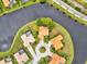 Home situated on a peninsula with water views and circular driveway at 10115 Day Lily Ct, Bradenton, FL 34212