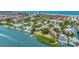 Stunning aerial view showcasing waterfront location at 6157 Midnight Pass Rd # E24, Sarasota, FL 34242