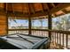 Relaxing game room with pool table and scenic waterfront views at 7147 La Lenaire Dr, Longboat Key, FL 34228