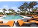 Inviting pool area with plenty of lounge chairs at 4811 Cabreo Ct, Lakewood Ranch, FL 34211