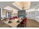 Private dining room with wine storage and fireplace at 4811 Cabreo Ct, Lakewood Ranch, FL 34211